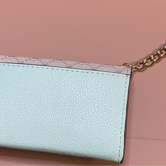 Ann Klein mini purse Gold - stone grey and blue - Picture 3 of 5